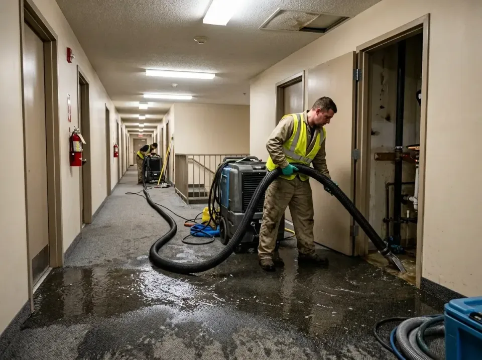 multi-unit-apartment-hallway-f-005 — frequently asked questions, Emergency Burst Pipe Water Extraction & Removal in Gonzales…